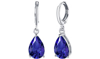 18K Gold Plating Sleek Elements Pear Cut Drop Earrings - 3 Options Available