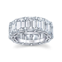 Emerald Cut Diamond Eternity Band