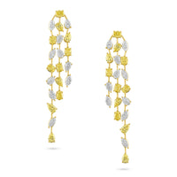 Fancy Shape Diamonds Dangle Earrings