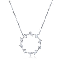 Circle of Shapes Diamond Pendant