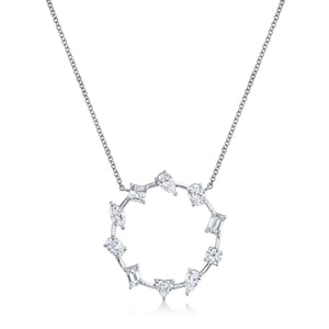 Circle of Shapes Diamond Pendant