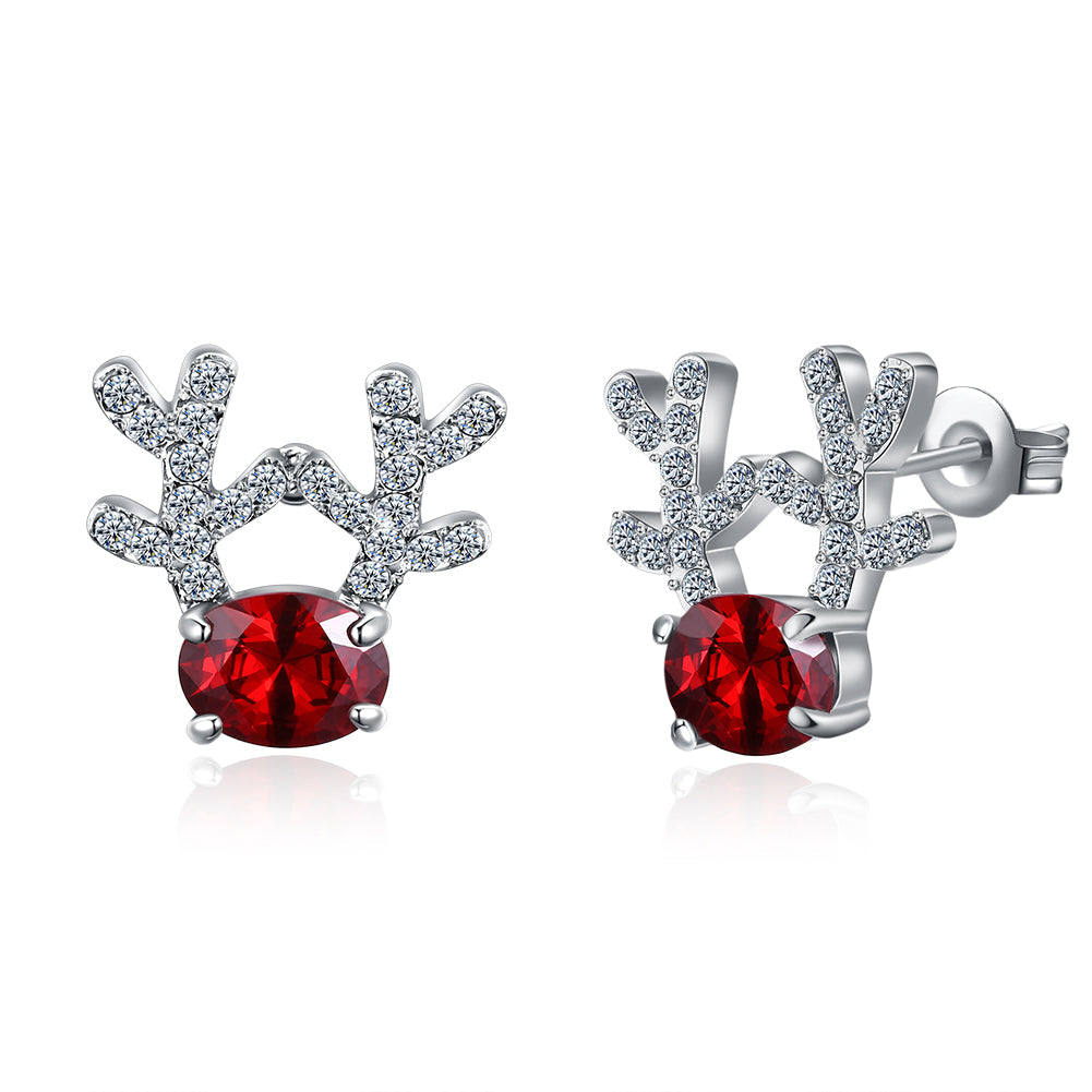 18K Gold Plated Christmas Reindeer Elements Earrings- Multiple Options Available