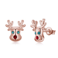 18K Gold Plated Christmas Reindeer Elements Earrings- Multiple Options Available