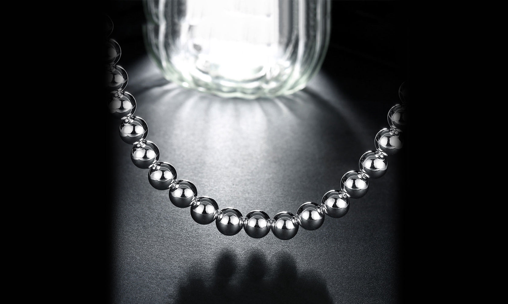Silver Plating Pearls Statement Necklace