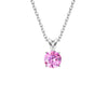 Princess Cut Silver Plating Necklace - 3 Colors Available