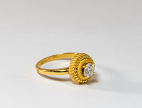 Carrera Y Carrera Pasodoble 18K Yellow Gold Diamond Ring