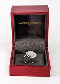 Carrera Y Carrera Baile de Mariposas 18K White Gold Mother of Pearl Ring