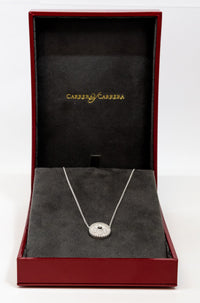 Carrera Y Carrera Mosaico 18K White Gold & Diamonds Pendant