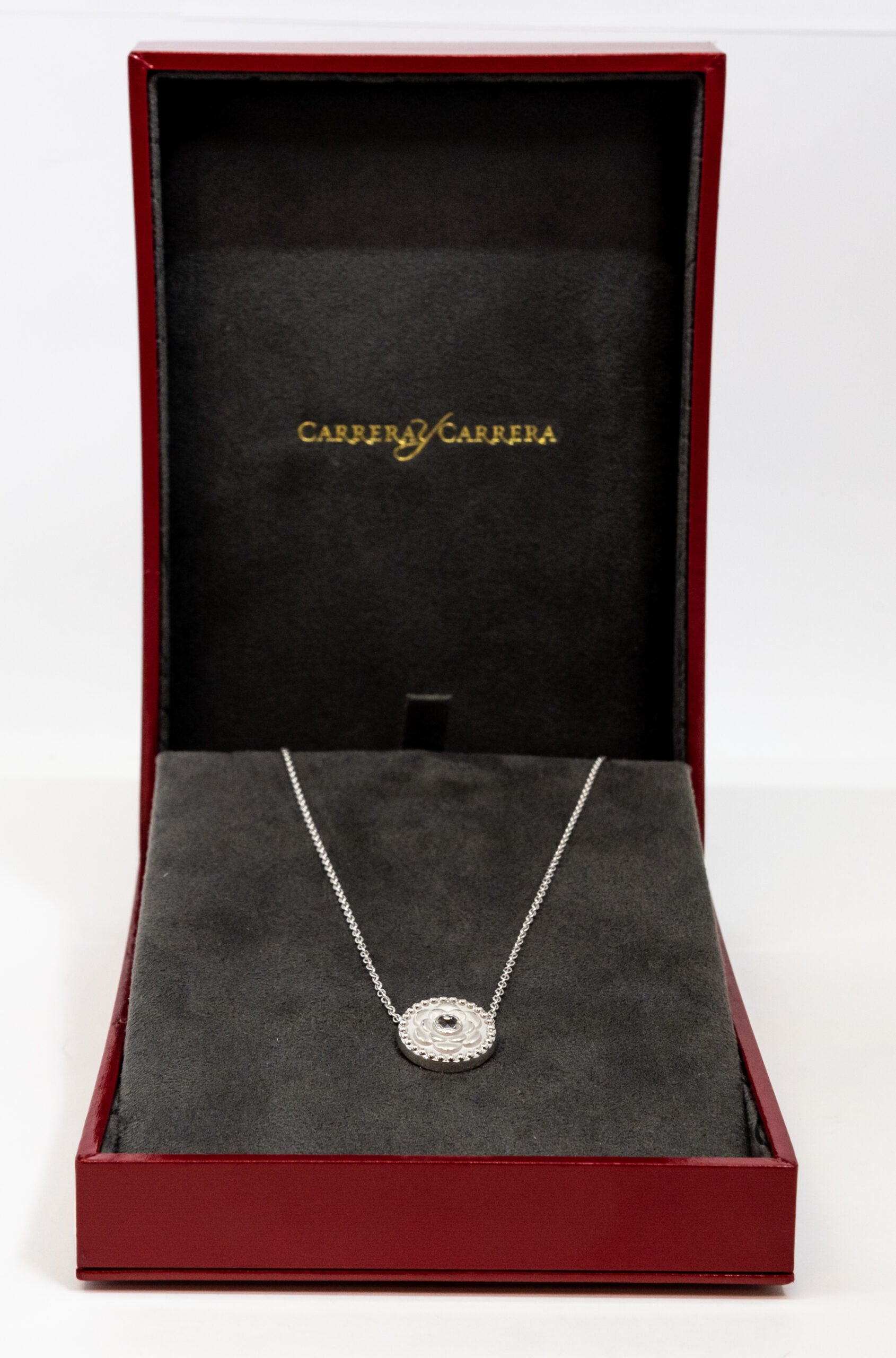 Carrera Y Carrera Mosaico 18K White Gold & Diamonds Pendant