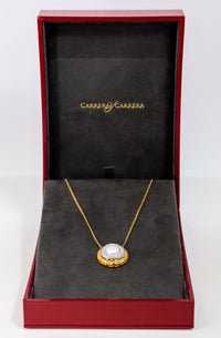 Carrera Y Carrera Musica Alegoria 18K Yellow Gold and 18K White Gold with Pearl Pendant