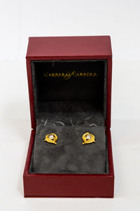 Carrera Y Carrera Garzas 18K Yellow Gold and Diamond Earring