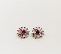 Carrera Y Carrera Margarita 18K White Gold and Tourmaline Earring