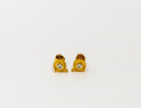 Carrera Y Carrera Garzas 18K Yellow Gold and Diamond Earring