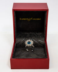 Carrera Y Carrera Reina 18K White Gold & Topaz Ring