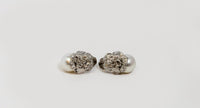 Carrera Y Carrera Gardenia 18K White Gold & Pearls Earring
