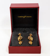 Carrera Y Carrera Emperatriz Maxi 18K Yellow Gold & Sapphires Earring