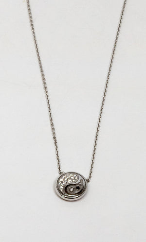 Carrera Y Carrera Aqua Reversible XS 18K White Gold & Diamonds Pendant