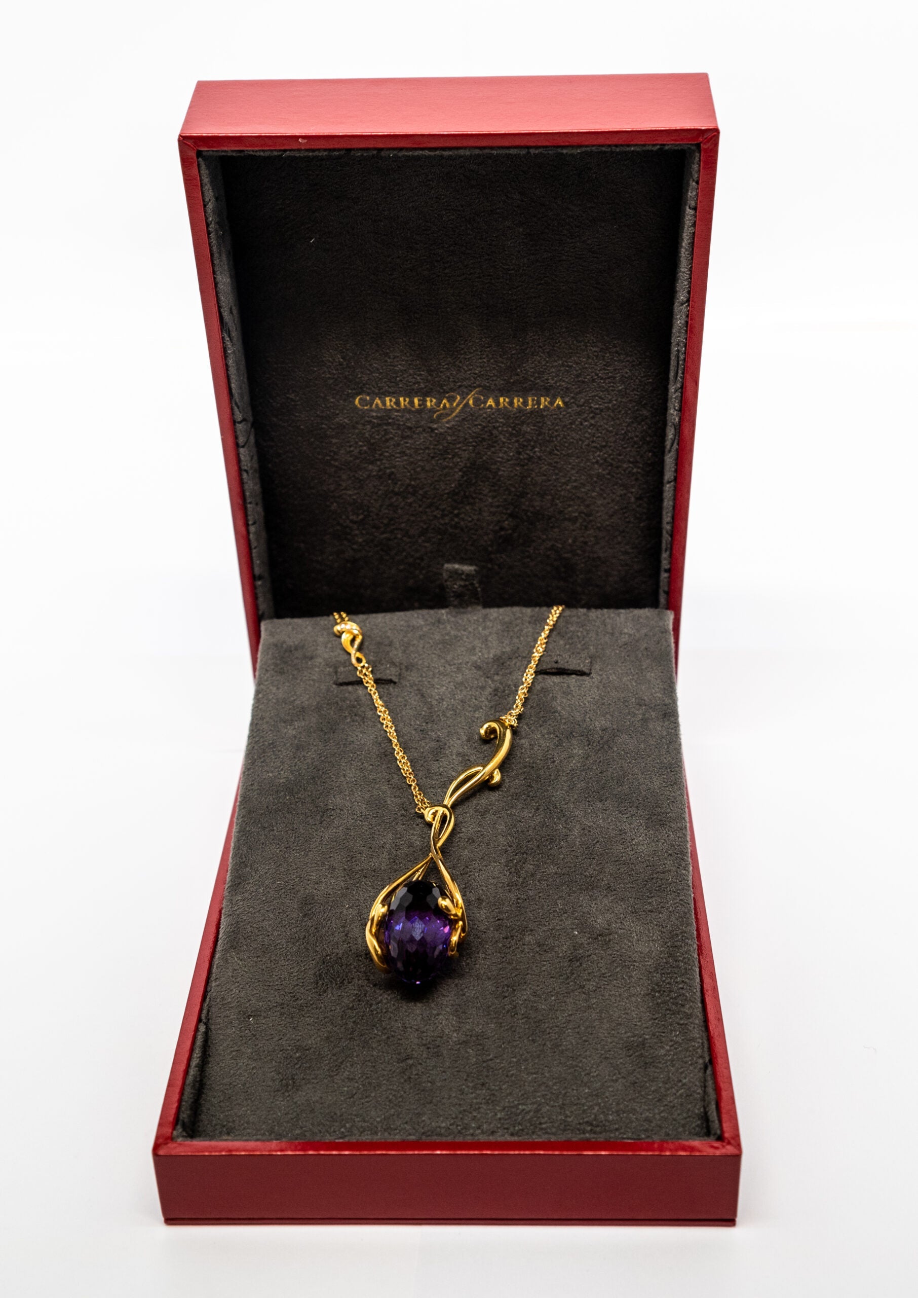 Carrera Y Carrera Origen 18K Yellow Gold & Amethyst Pendant