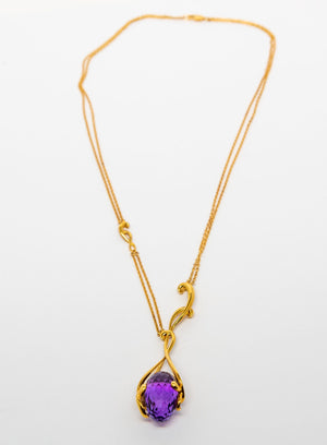 Carrera Y Carrera Origen 18K Yellow Gold & Amethyst Pendant
