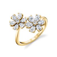Deux Fleurs Diamond Ring