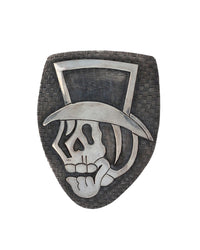 Maria Belen Skeleton in Top Hat Belt Buckle