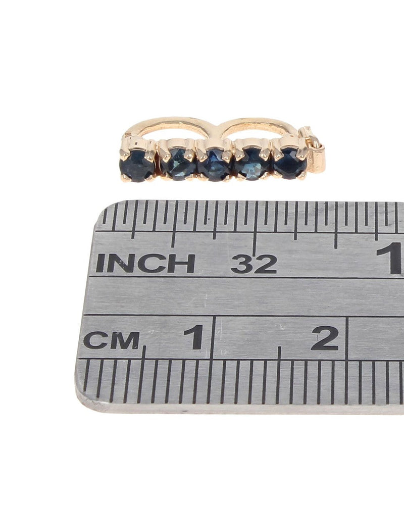 Sapphire Pearl Shortener in Yellow Gold