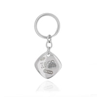 Tiffany & Co. 2005 Square Cushion Key Ring in Silver