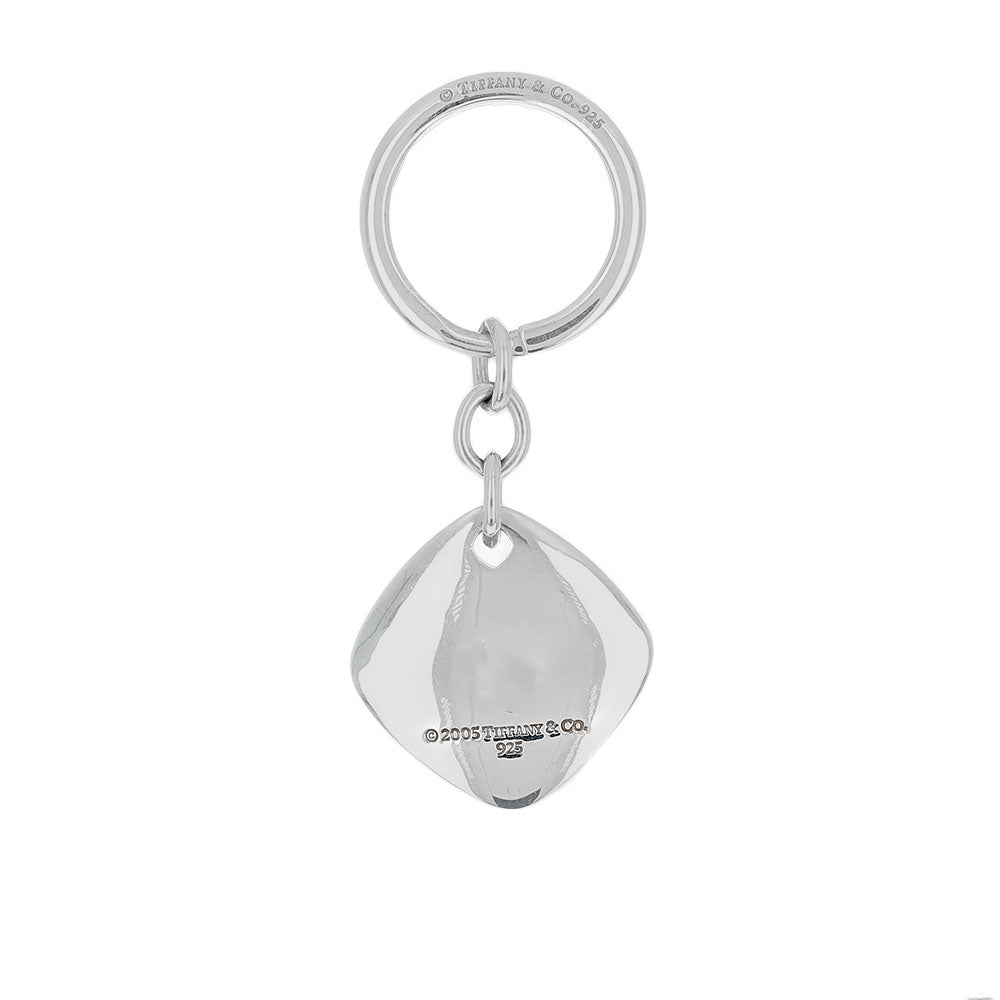 Tiffany & Co. 2005 Square Cushion Key Ring in Silver