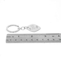 Tiffany & Co. 2005 Square Cushion Key Ring in Silver