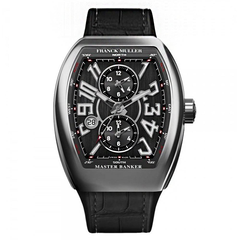 Franck Muller Vanguard Master Banker 44MM Triple Time Zone V45MBSCDTNRACB