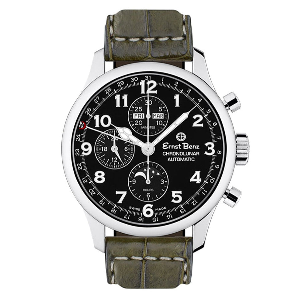 Ernst Benz Chronolunar Officer GC40381