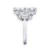 16.71 Carat Cushion Diamond 3-Stone Ring