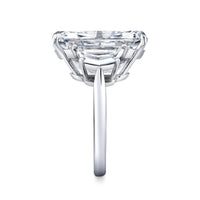 16.71 Carat Cushion Diamond 3-Stone Ring