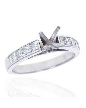 Princess Diamond Semi Mount Ring