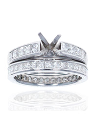 Princess Diamond Semi Mount Ring