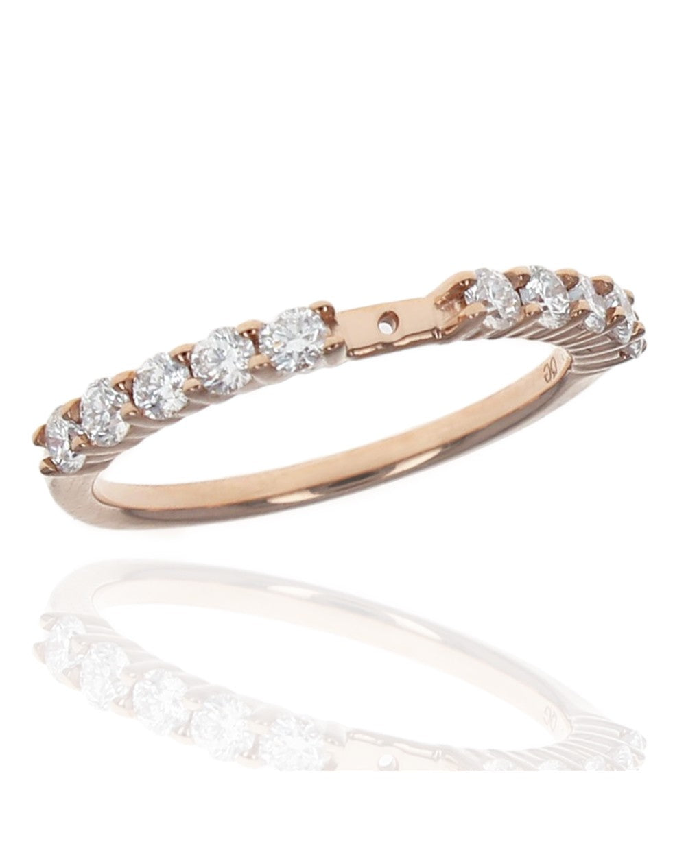 Shared Prong Diamond Semi Mount Ring