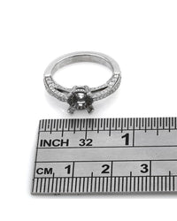 3 Sided Diamond 2 Row Gallery Semi Mount