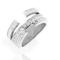Three Row Princess Diamond Semi Mounting