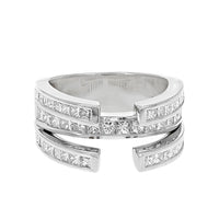 Three Row Princess Diamond Semi Mounting