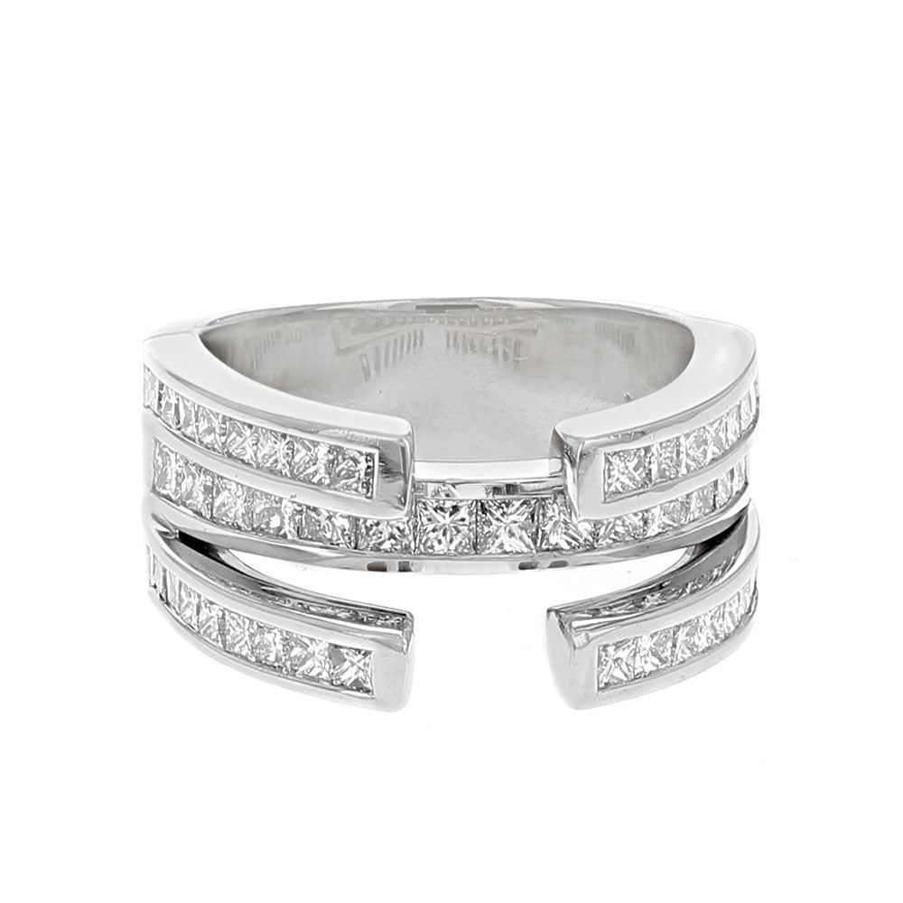 Three Row Princess Diamond Semi Mounting