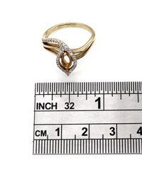 Pave Diamond Mounting in Gold