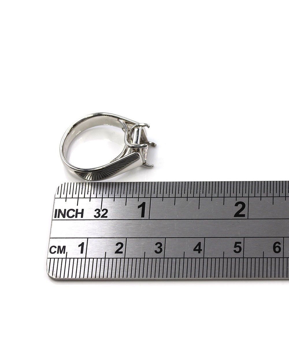 Solitaire Ring Mounting in Platinum