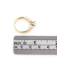 Diamond Engagement Ring Mounting in Gold