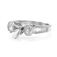 Diamond Engagement Ring Mounting in Platinum