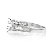 Diamond Engagement Ring Mounting in Platinum