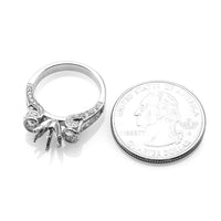 Diamond Engagement Ring Mounting in Platinum
