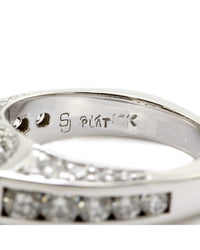 Diamond Ring Mounting in Platinum and Gold