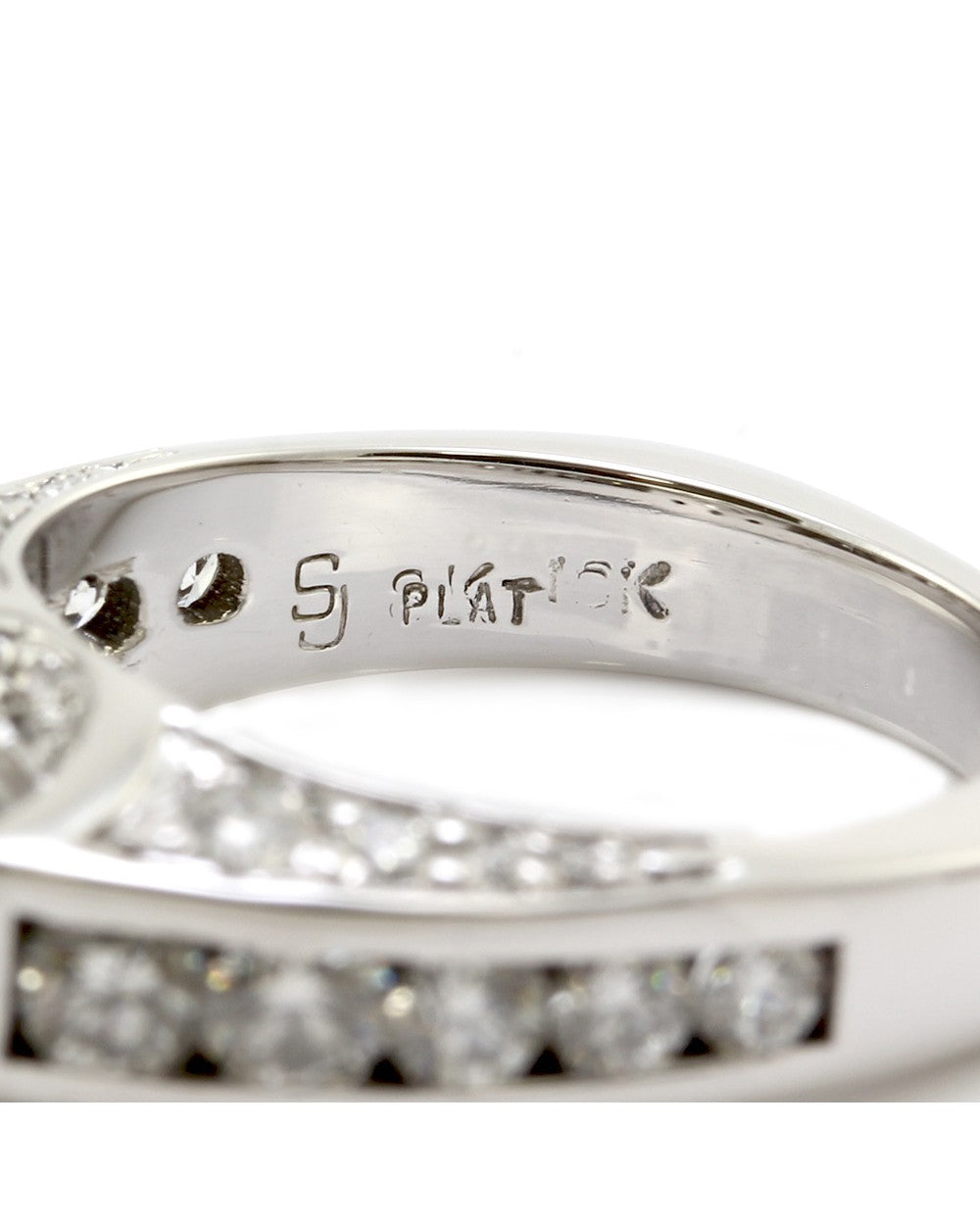 Diamond Ring Mounting in Platinum and Gold