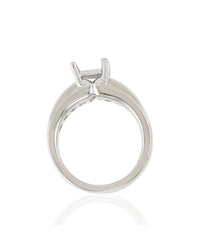 Princess Diamond Bridal Engagement Ring Mounting in Platinum