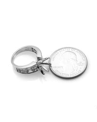 Diamond Engagement Ring Mounting in Platinum